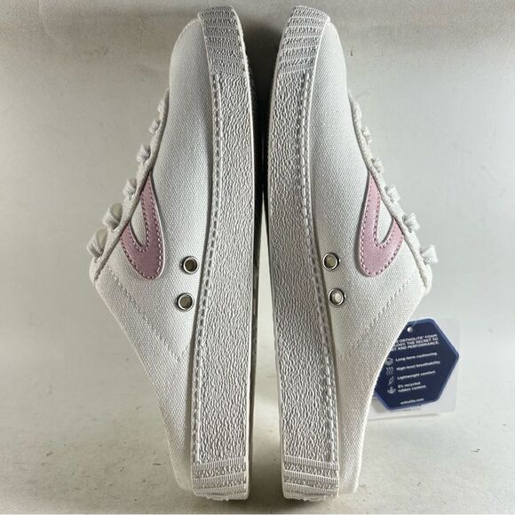 Tretorn Easy Nylite Women’s Shoes Lace Up Low Top Sneakers White Pink Size 11 M - Picture 5 of 8